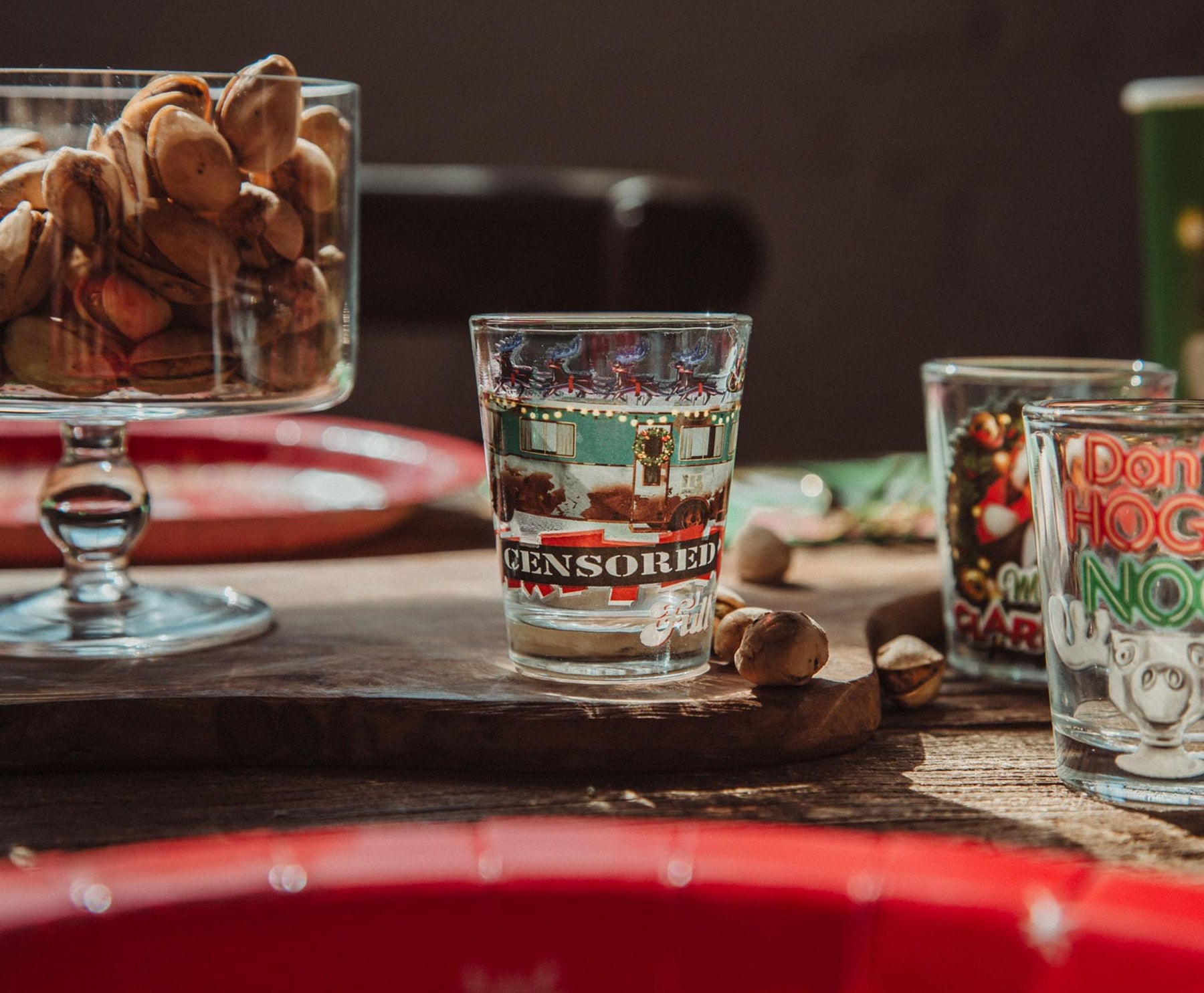 National Lampoon's Christmas Vacation 2-Ounce Mini Shot Glasses | Set of 4