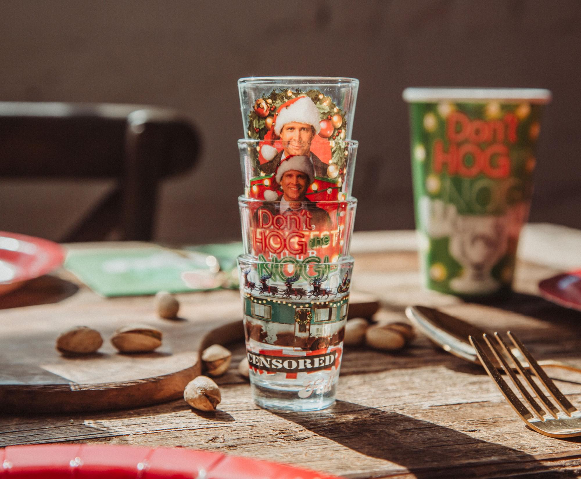 National Lampoon's Christmas Vacation 2-Ounce Mini Shot Glasses | Set of 4