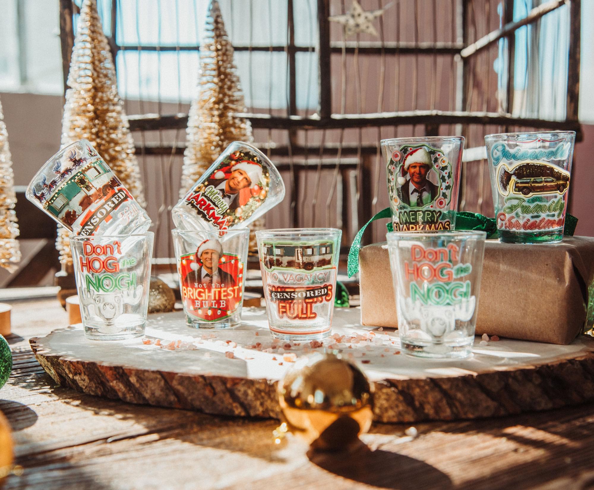 National Lampoon's Christmas Vacation 2-Ounce Mini Shot Glasses | Set of 4