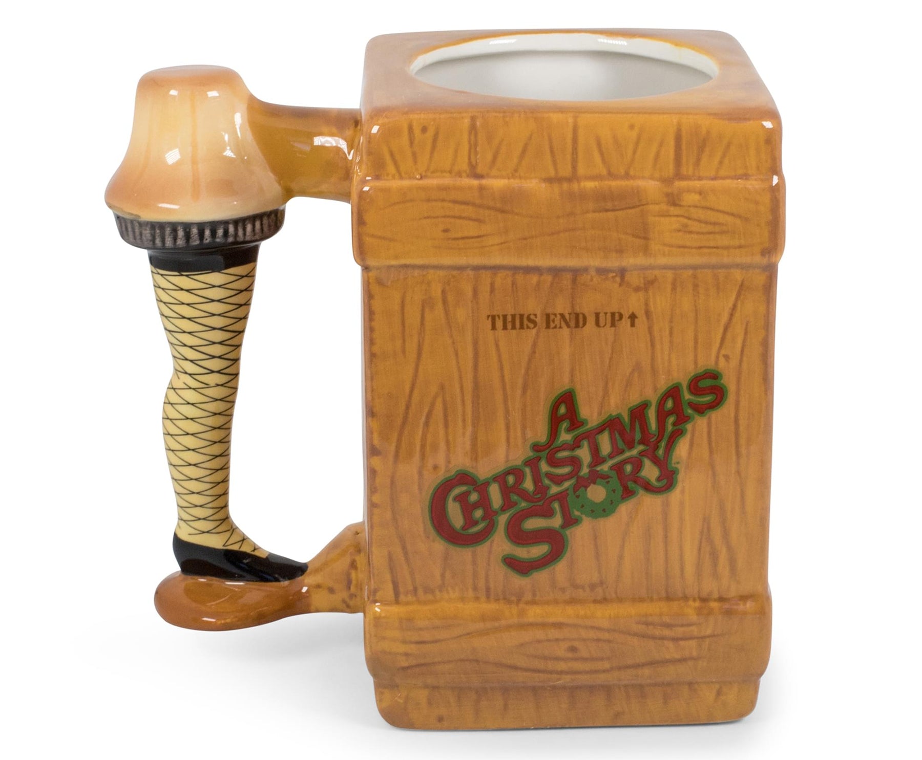 A Christmas Story Leg Lamp Fragile Box 3D Sculpted Coffee Mug | Holds 20 Ounces
