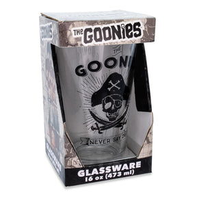 The Goonies "Never Say Die" Pint Glass | Holds 16 Ounces