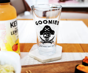 The Goonies "Never Say Die" Pint Glass | Holds 16 Ounces