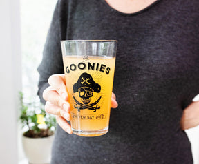 The Goonies "Never Say Die" Pint Glass | Holds 16 Ounces