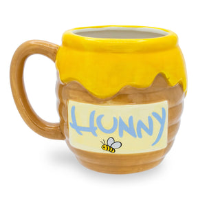 Disney Winnie the Pooh Honey Pot Sculpted Ceramic Mug | Holds 23 Ounces