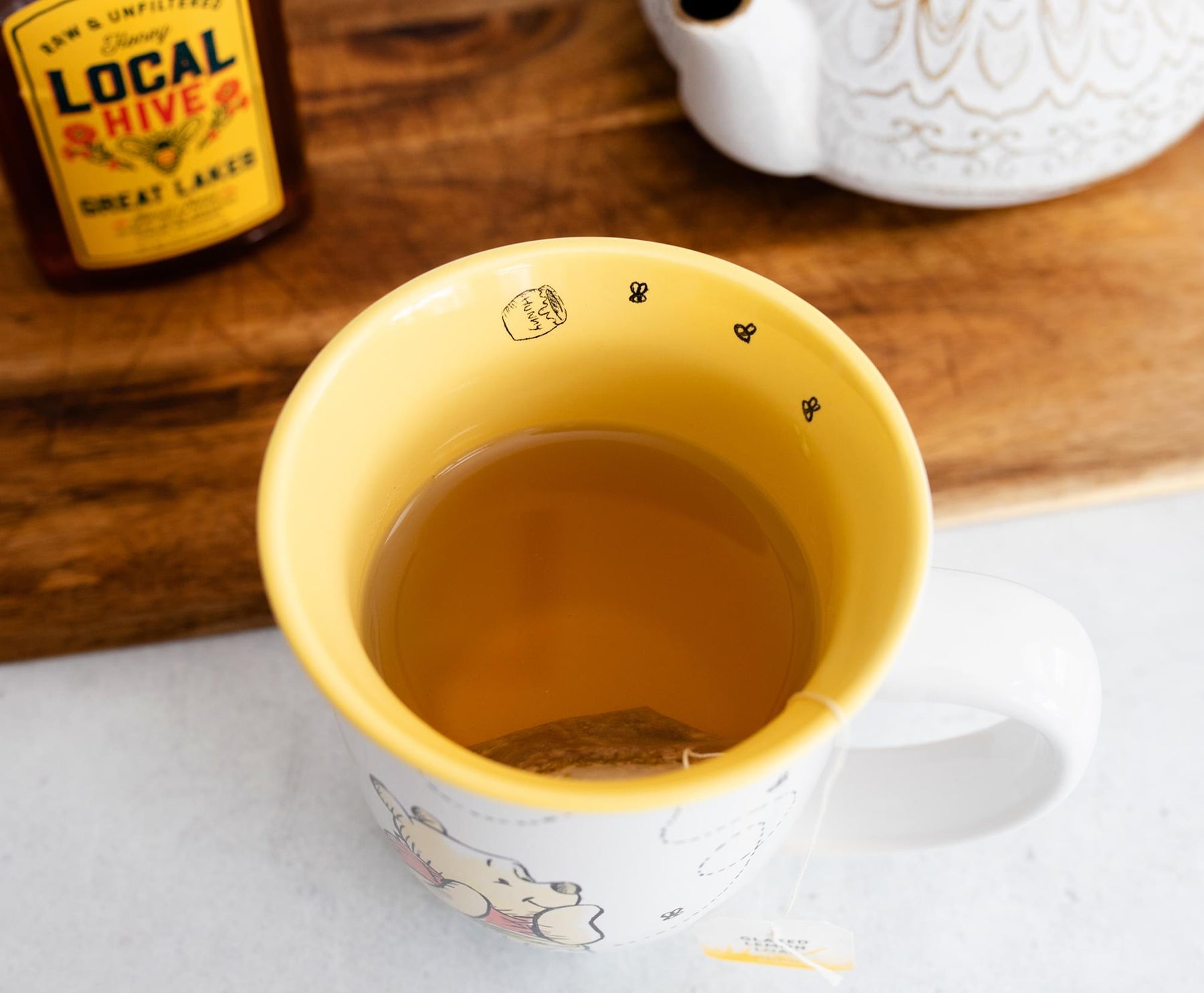 Disney Winnie the Pooh Hunny Wide Rim Ceramic Coffee Mug | Holds 16 Ounces