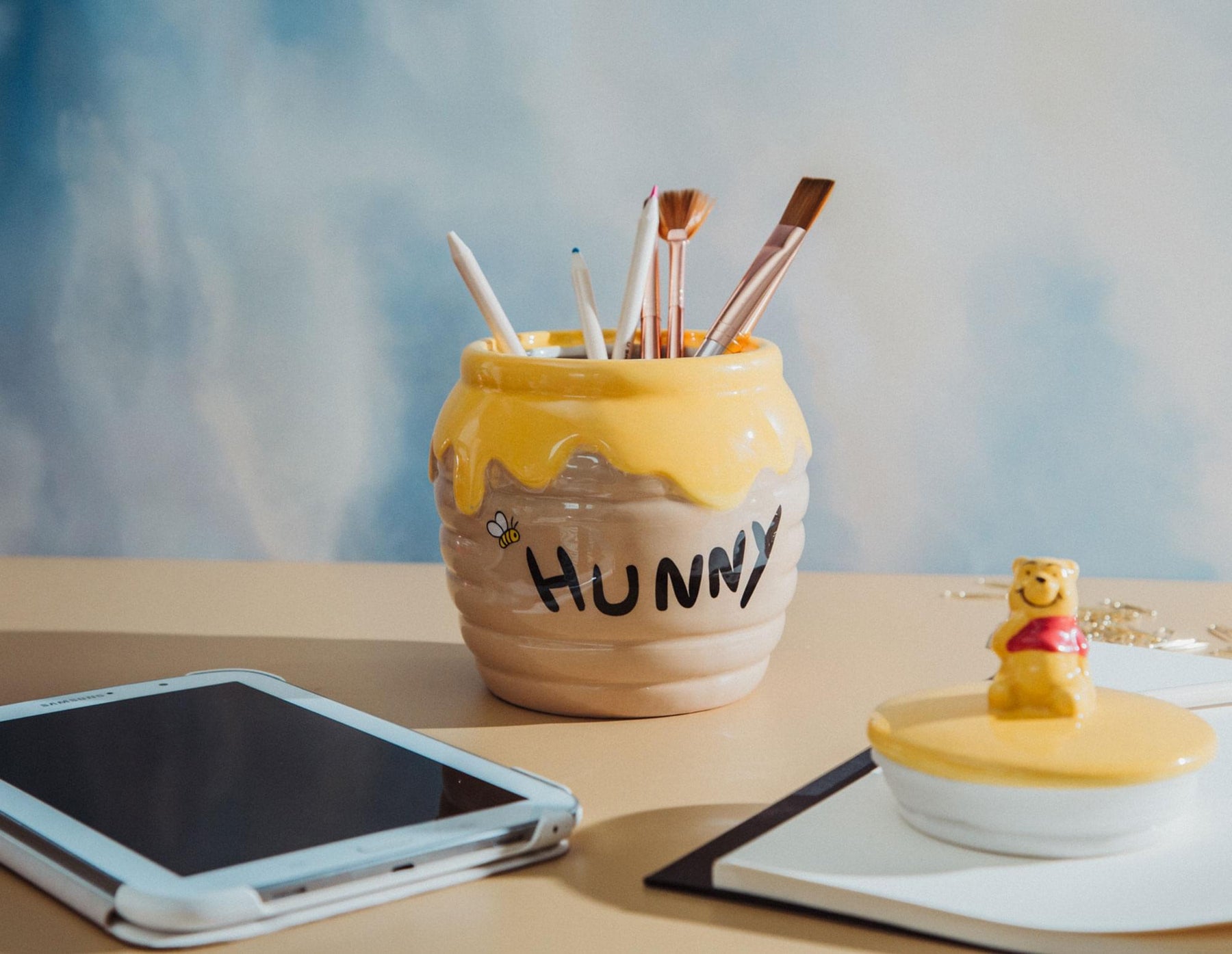 Disney Winnie the Pooh Hunny Pot Ceramic Snack Jar | 6 Inches Tall