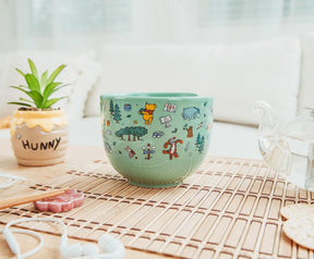 Disney Winnie the Pooh Allover Icons 20-Ounce Ramen Bowl and Chopstick Set