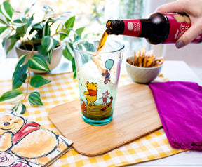 Disney Winnie the Pooh and Friends Pint Glass | Holds 16 Ounces