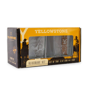 Yellowstone Dutton Ranch 9-Ounce Mini Rocks Glasses | Set of 2
