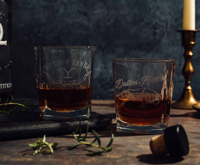 Yellowstone Dutton Ranch 9-Ounce Mini Rocks Glasses | Set of 2