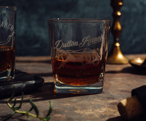 Yellowstone Dutton Ranch 9-Ounce Mini Rocks Glasses | Set of 2