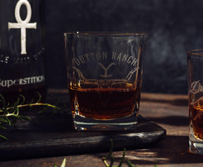 Yellowstone Dutton Ranch 9-Ounce Mini Rocks Glasses | Set of 2