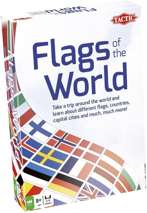 Tactic Games Flags of The World Family Card Game | For 2-6 Players