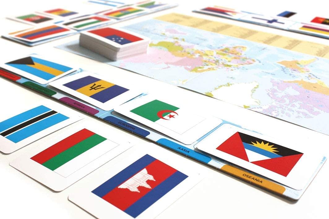 Tactic Games Flags of The World Family Card Game | For 2-6 Players