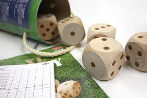 Big Dice | Outdoor Wooden Dice Game | For 2 or More Players
