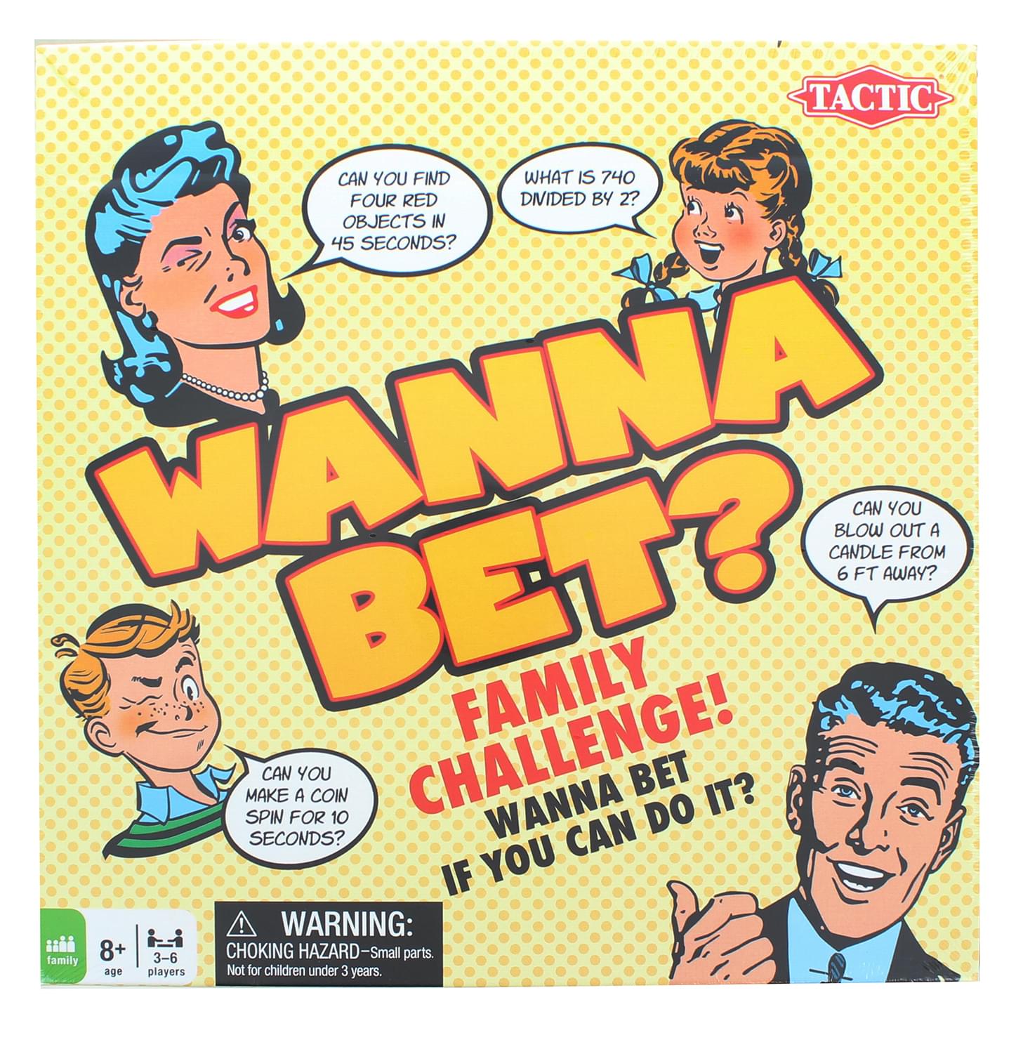 Wanna Bet? Family Party Game | For 2-6 Players