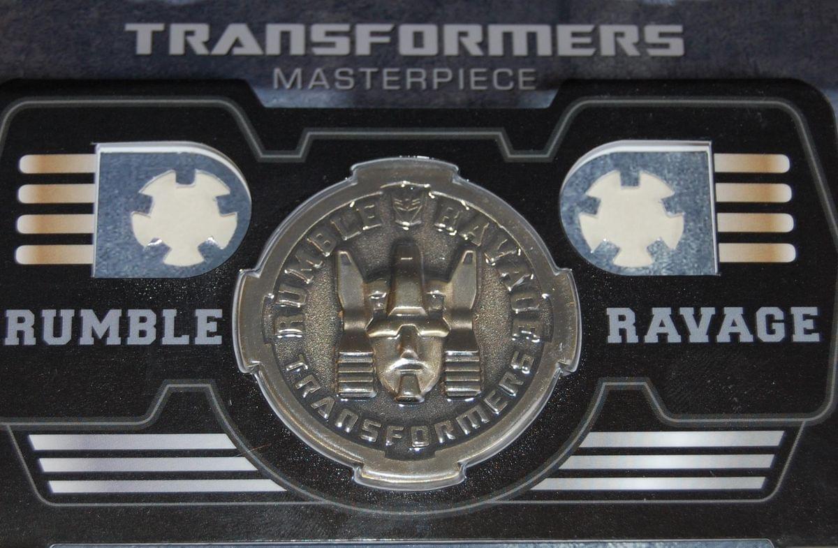 Transformers MP-15 Rumble & Ravage Bonus Collector Coin