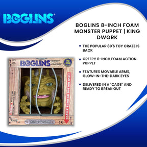 Boglins 8-Inch Foam Monster Puppet | King Dwork