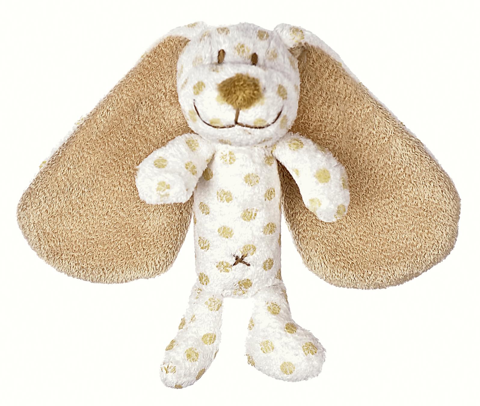 Teddykompaniet Big Ears Plush Baby Rattle | Dog