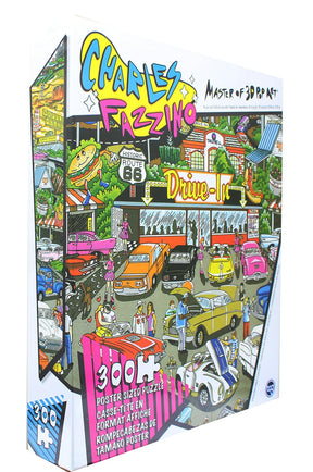Charles Fazzino Pop Art Route 66 300 Piece Poster Sized Jigsaw Puzzle