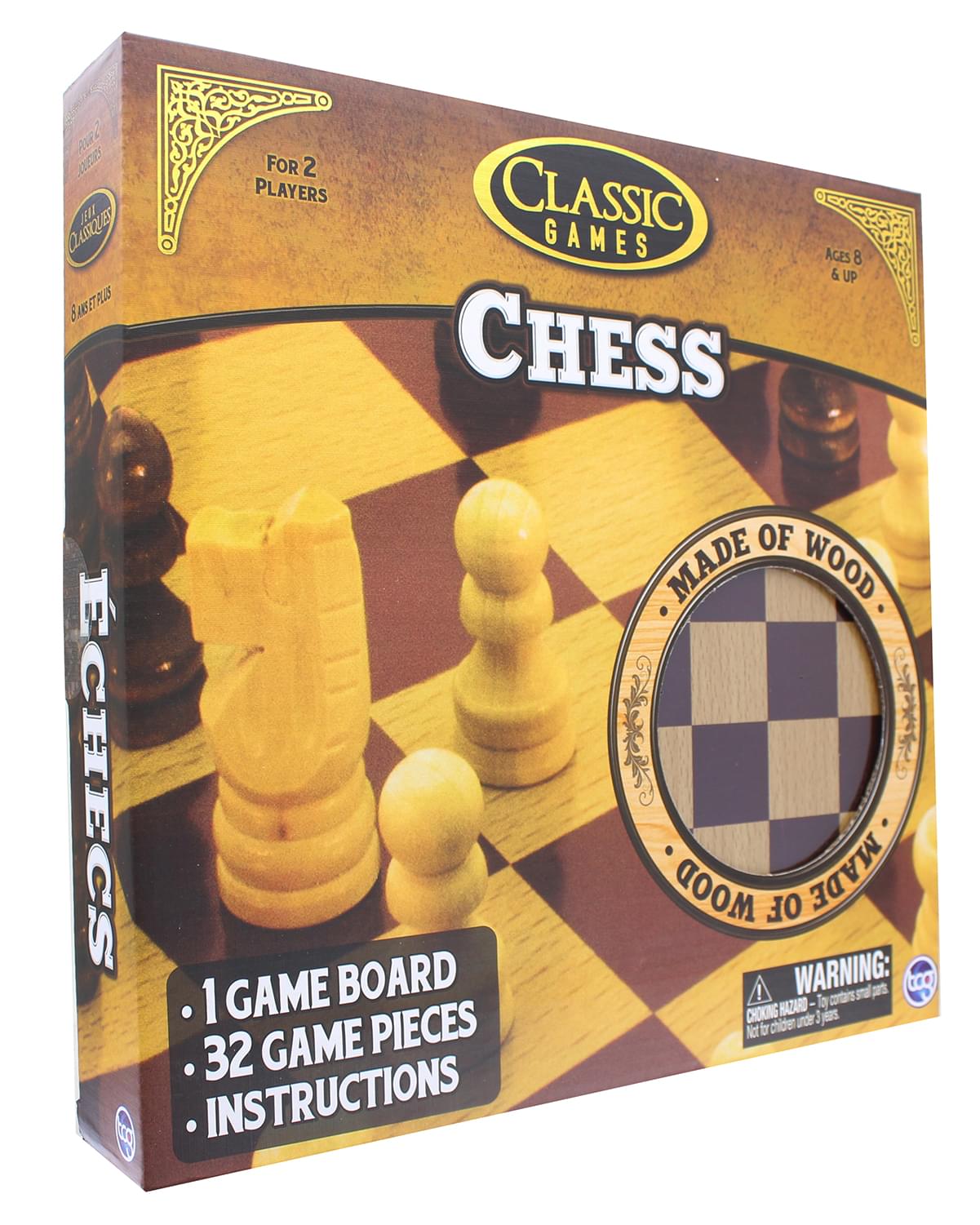 Chess Classic Game Ages 8 And Up 2 Player Board Game by TCG