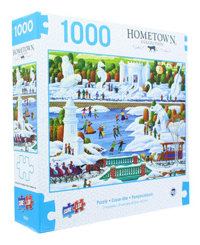 Hometown Collection 1000 Piece Jigsaw Puzzle | Wisconsin Snow Sculptures
