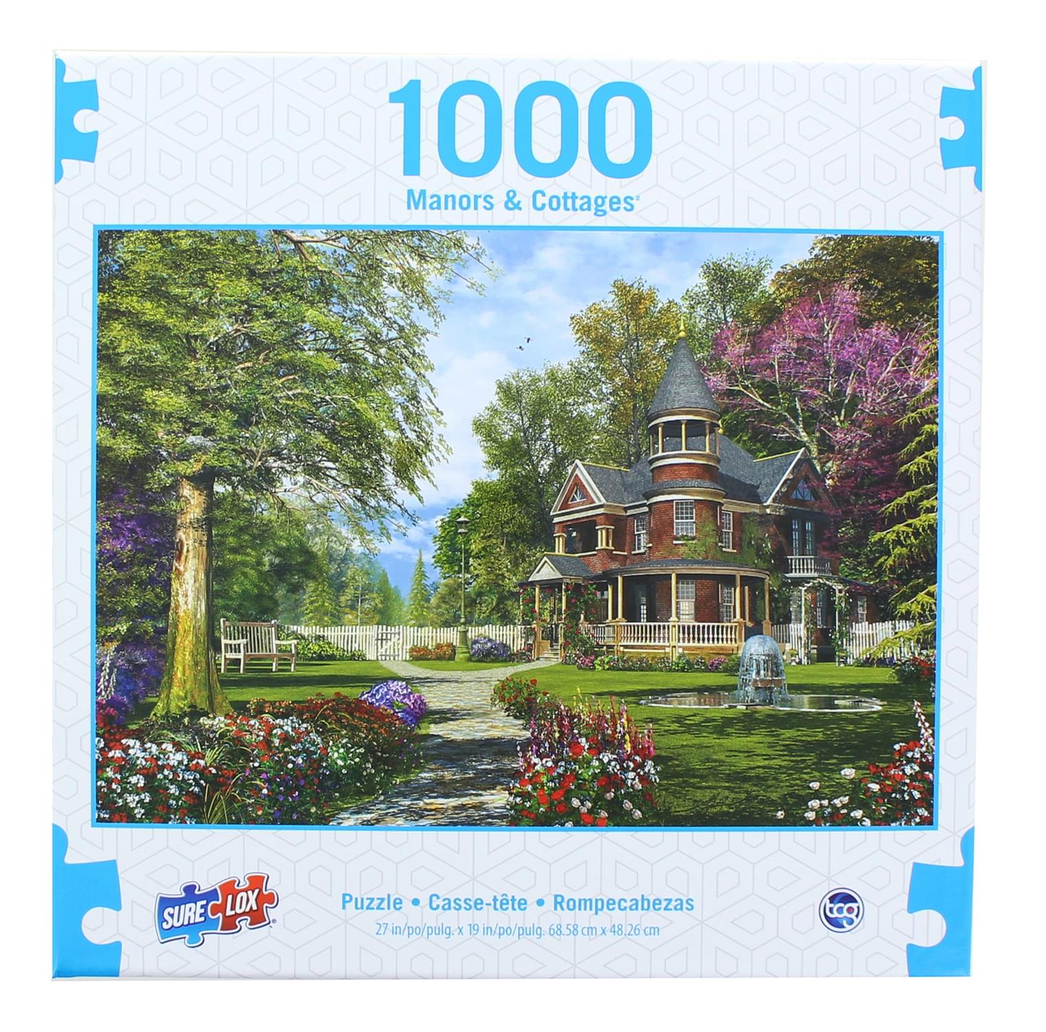 Manors & Cottages 1000 Piece Jigsaw Puzzle | Late Summer Garden