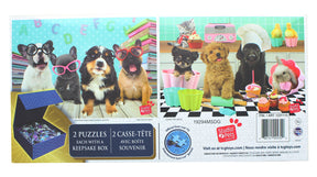 Set of 2 Keepsakes 500 Piece Jigsaw Puzzles | Dogs Having Fun