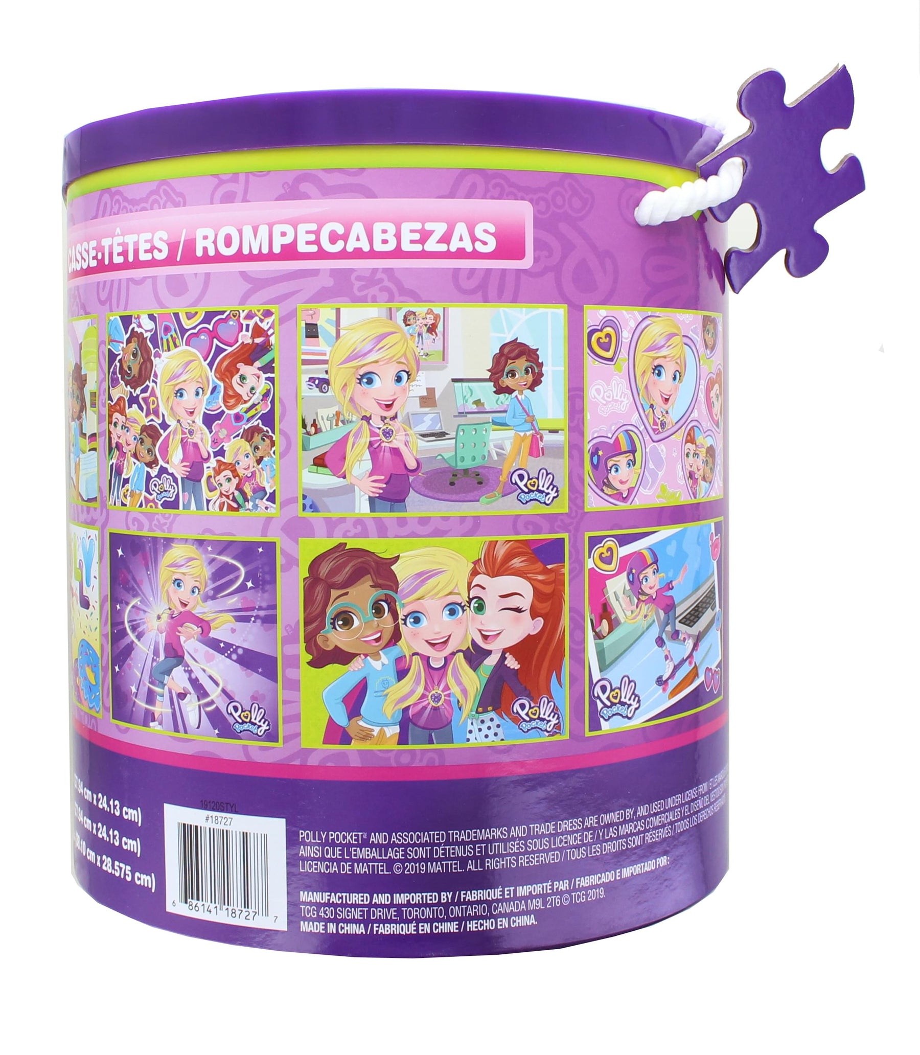 Polly Pocket Jigsaw Puzzle 12 Pack |  24, 48, & 100 Pieces