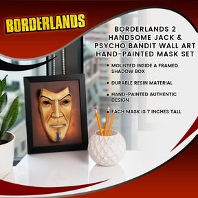 Borderlands 2 Handsome Jack Wall Art | Hand-Painted Mask