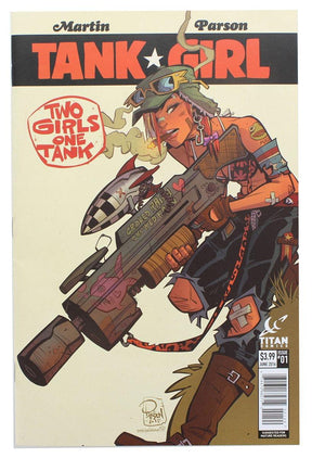 Tank Girl "Two Girls One Tank" #1 (Comic Block Exclusive Cover)