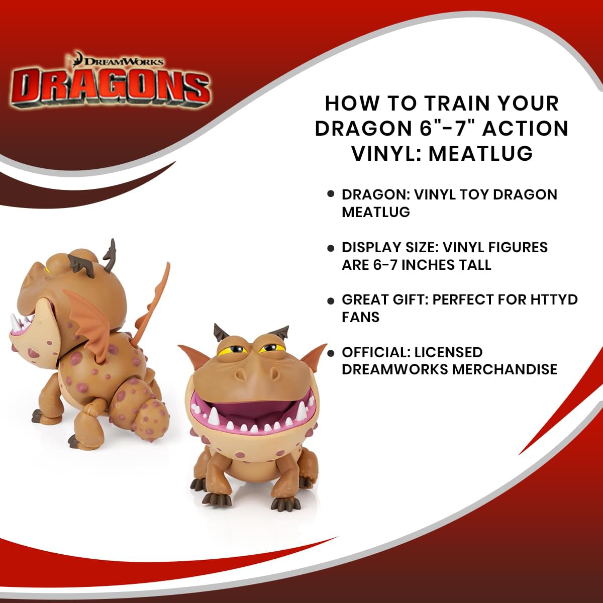 How To Train Your Dragon 6"-7" Action Vinyl: Meatlug