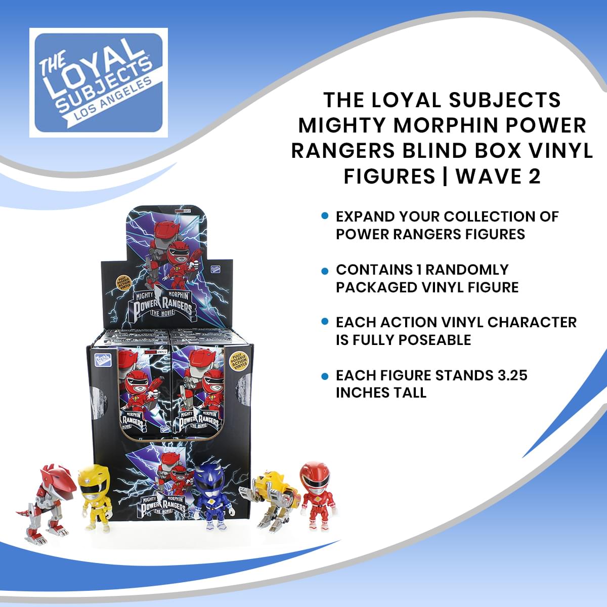 The Loyal Subjects Mighty Morphin Power Rangers Blind Box Vinyl Figures | Wave 2