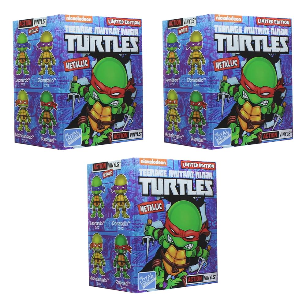 Teenage Mutant Ninja Turtles Blind Box Metallic Action Vinyls - Lot of 3