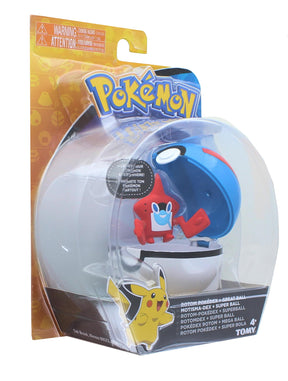Pokemon Clip and Carry Poke Ball | 2 Inch Rotom and Great Ball