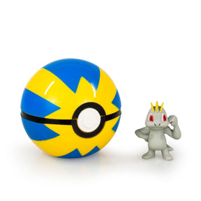 Pokemon Clip and Carry Poke Ball - Machop Figure w Quick Ball