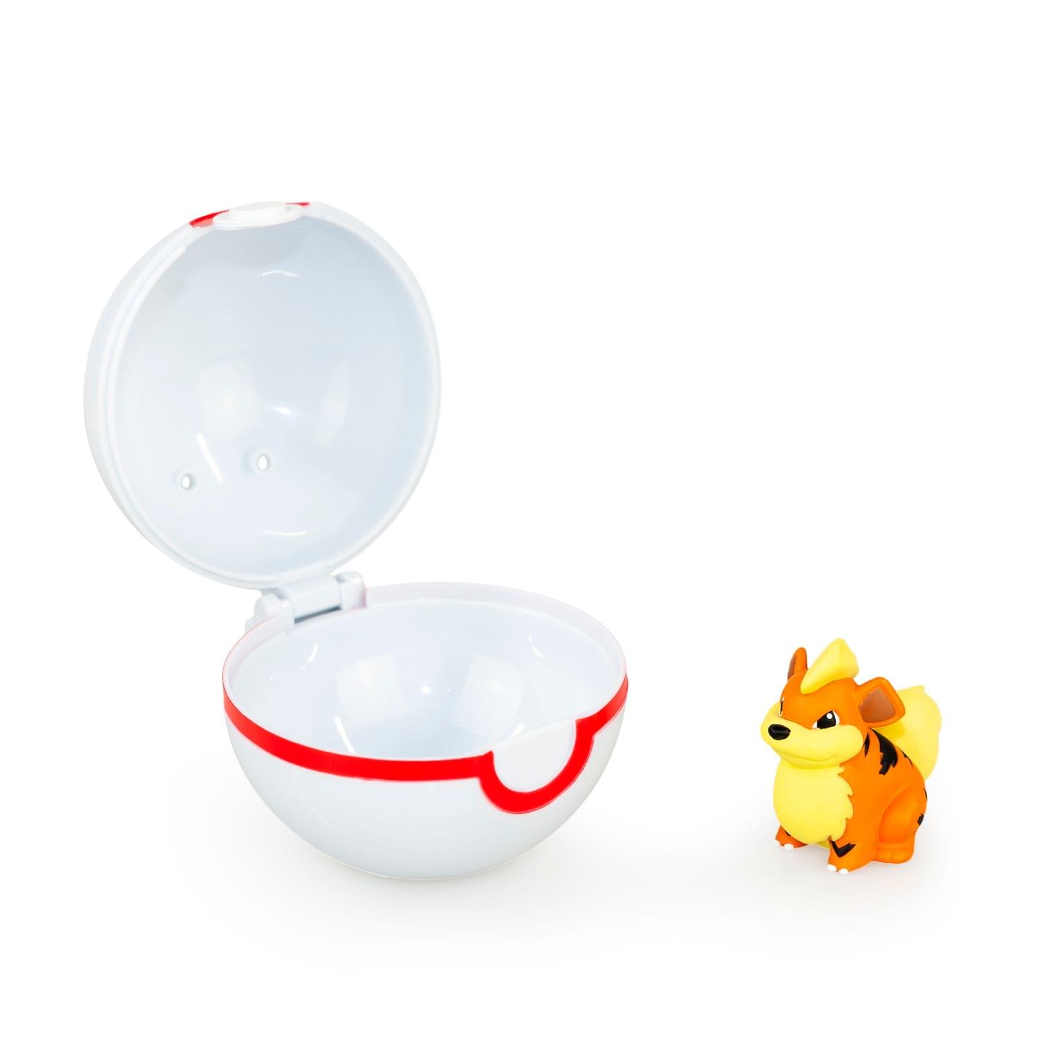 Pokémon Clip 'N' Carry Poké Ball & Growlithe Set | Includes Ball & 2" Growlithe Figure