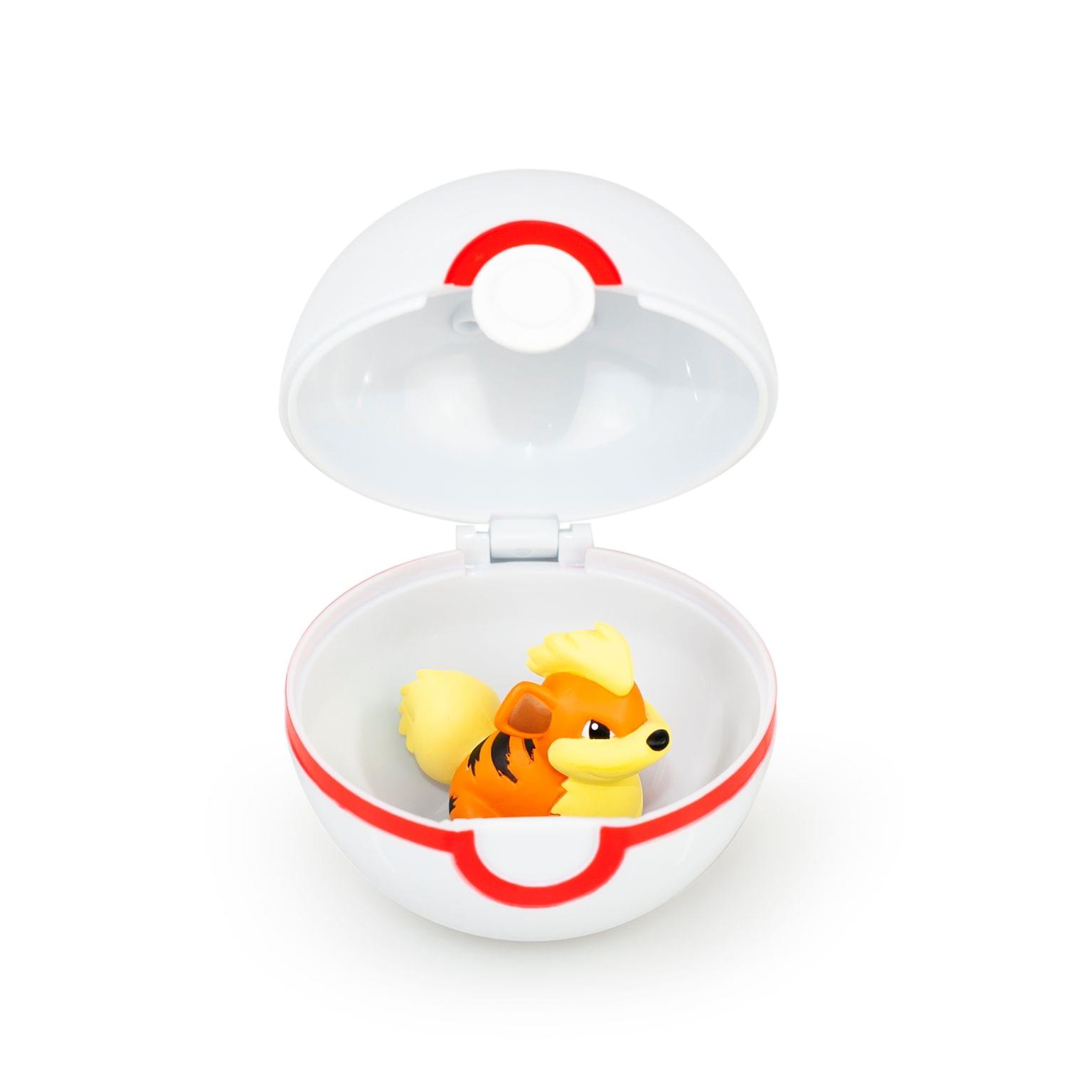 Pokémon Clip 'N' Carry Poké Ball & Growlithe Set | Includes Ball & 2" Growlithe Figure