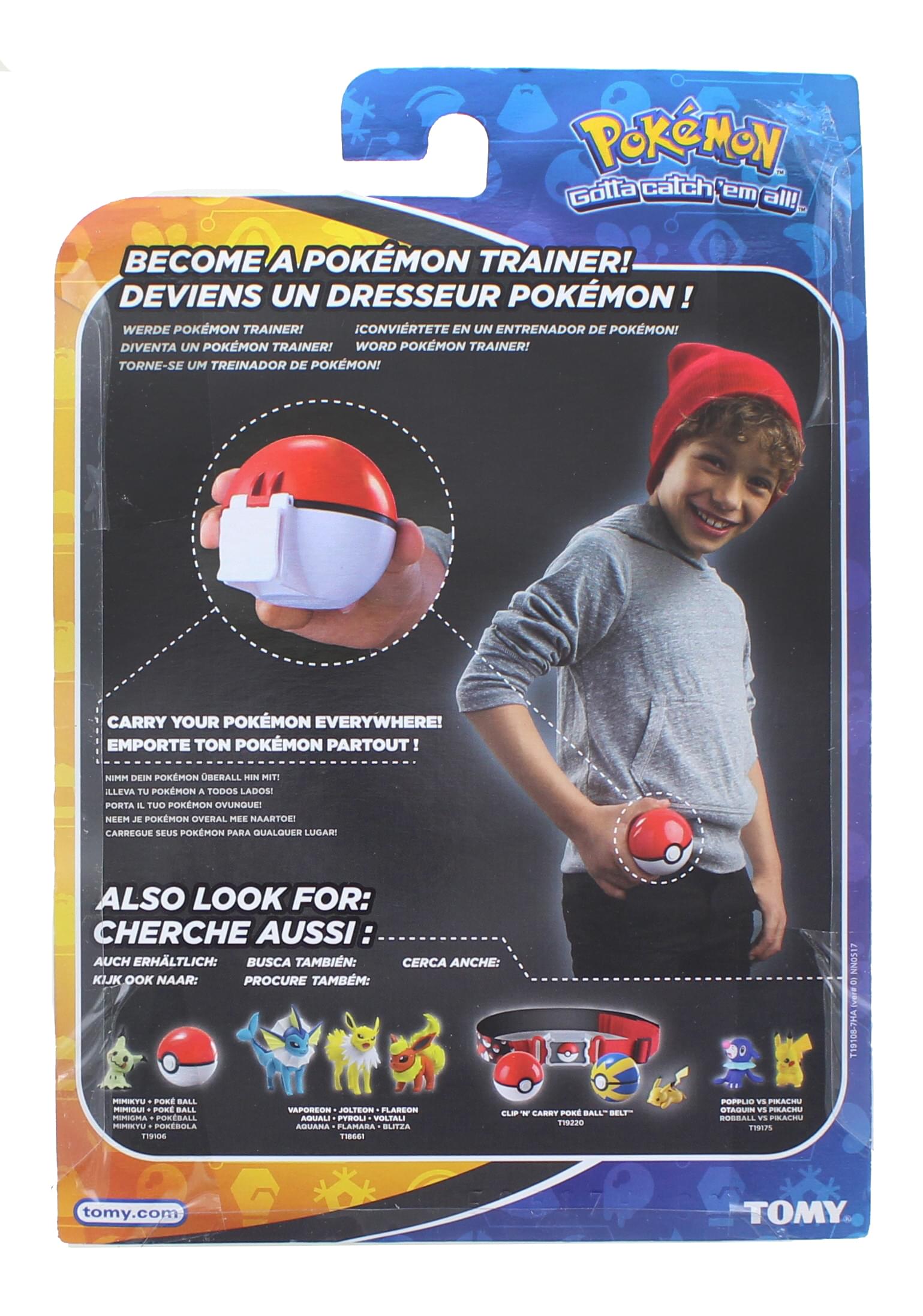Pokemon Clip and Carry Poke Ball | 2 Inch Mimikyu and Poke Ball