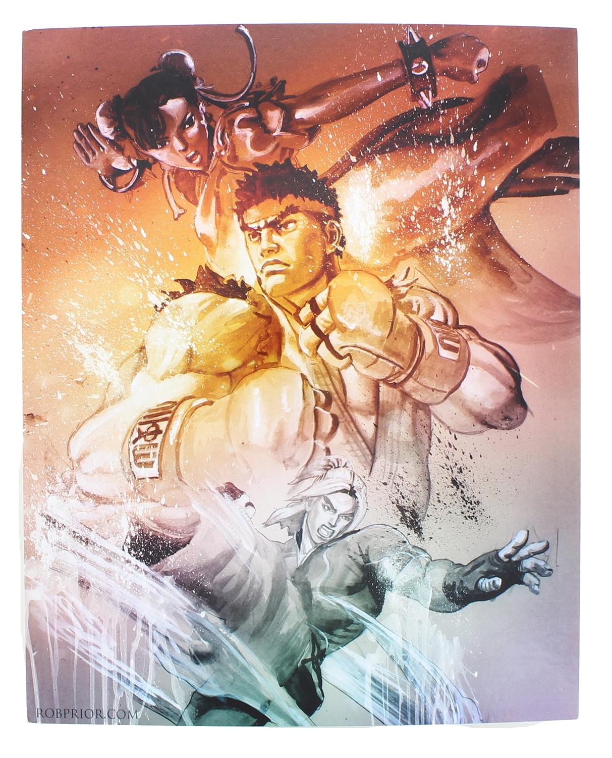 Street Fighter V Versus Limited Edition 8x10 Inch Art Print by Rob Prior