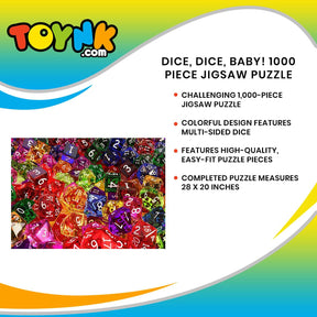Dice, Dice, Baby! 1000 Piece Jigsaw Puzzle