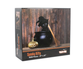 Spooky Kitty Halloween Black Cat 1000 Piece Jigsaw Puzzle