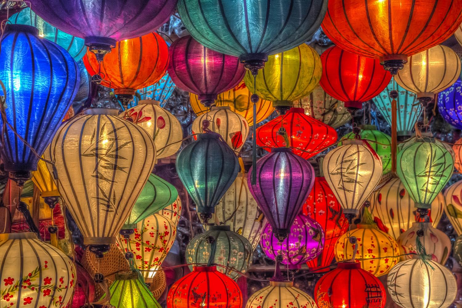 Lanterns In Hoi An City Floating Lights 1000 Piece Jigsaw Puzzle
