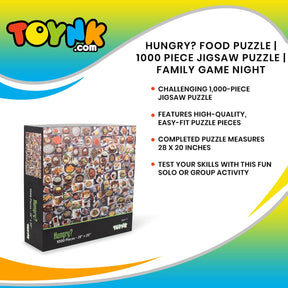 Hungry? Food Puzzle | 1000 Piece Jigsaw Puzzle | Family Game Night