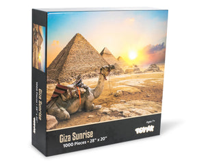 Giza Sunrise Ancient Egypt Pyramid Puzzle | 1000 Piece Jigsaw Puzzle