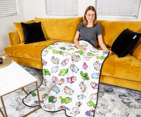 Monster Hunter Poogie Fleece Throw Blanket | 45 x 60 Inches