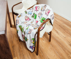 Monster Hunter Poogie Fleece Throw Blanket | 45 x 60 Inches