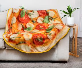 Margarita Pizza Round Fleece Throw Blanket | 60 Inches