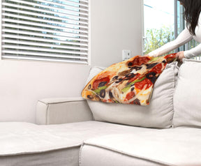 Supreme Pizza Round Fleece Throw Blanket | 60 Inches