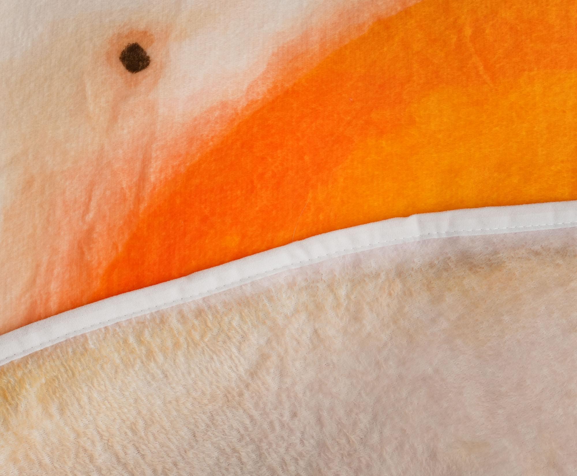 Fried Egg Round Fleece Throw Blanket | 60 Inches